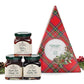 Stonewall Kitchen Winter 3 Piece Jam Tree Gift Set And Gift Box