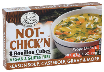 Edward & Sons Not Chicken Bouillon Cubes, 2.5 oz (PACK OF 1)