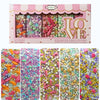Confect Spring Sprinkles - 5-Pack | White, Pink & Sky Blue Star and Pearl Edible Sprinkles | Cake, Cupcake & Baking Decorations 