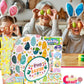 Easter Snack Egg Shape Box (28 Count) Filled With Candy, Peelable Gummies, Treats And Bunny, Great Package For Family, Friends,