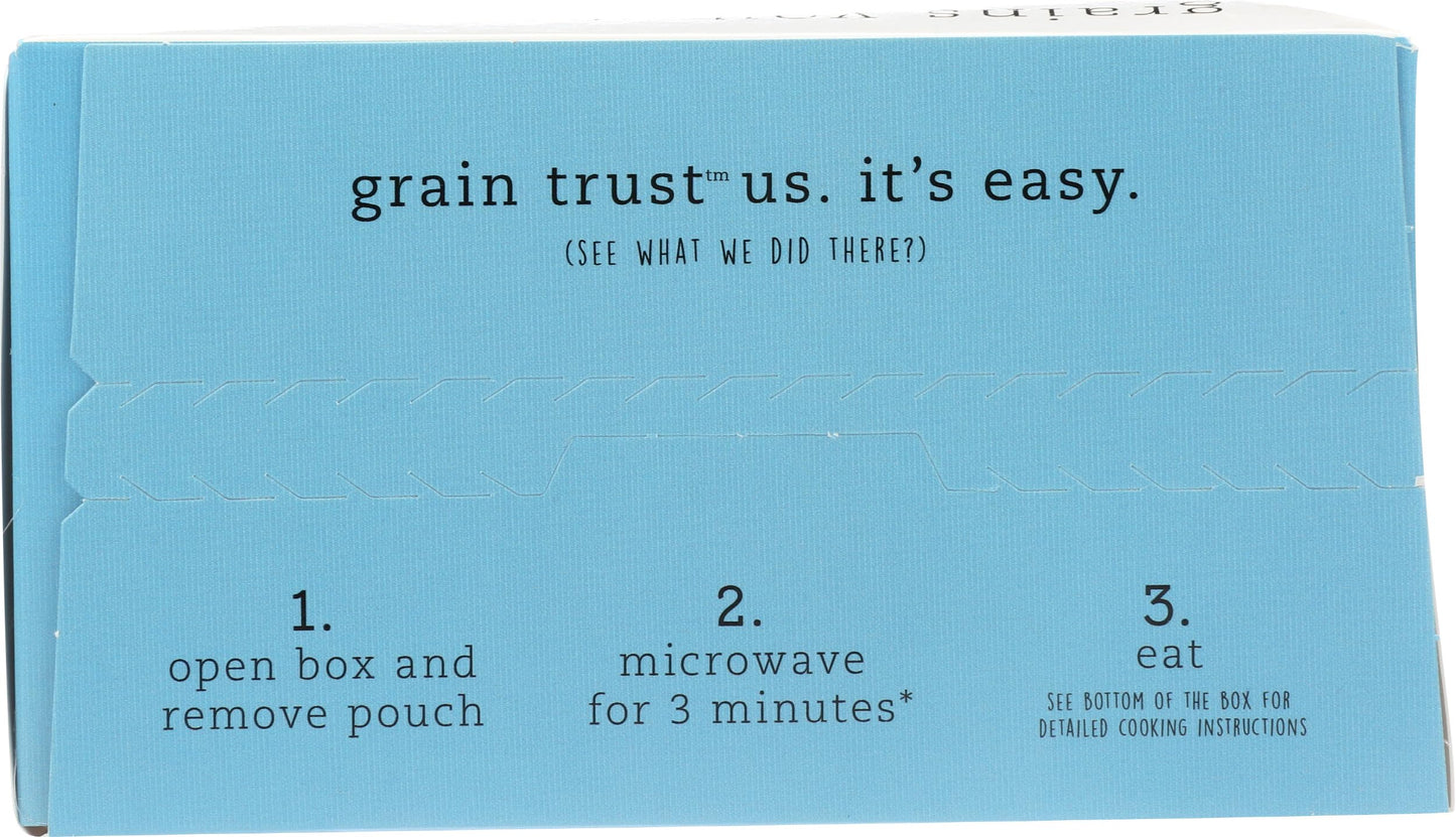 Grain Trust, Organic Steamed Brown Rice 3 Count, 30 Ounce