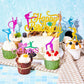 43 Pieces Gymnast Cake Toppers Glitter Gymnastics Cake Decorations Gymnastics Cupcake Toppers Gymnast Party Decorations Gymnasti