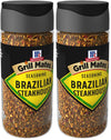 McCormick Grill Mates Brazilian Steakhouse Seasoning, 2.12 oz (Pack of 2)