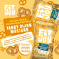 FitJoy Tangy Dijon Mustard Pretzels (Pack of 6, 4.5 Oz) - Dairy, Nut & Gluten Free Snacks - Grain Free Cassava Root & Chickpea F