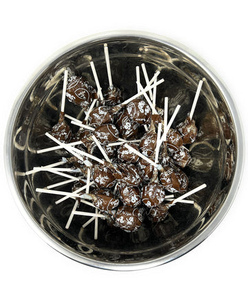 Chocolate Pops Bulk Candy 50+ Count Lollipops Suckers Variety Brown Only Value Pack Aprox. 2.25 Lbs (36 Oz)