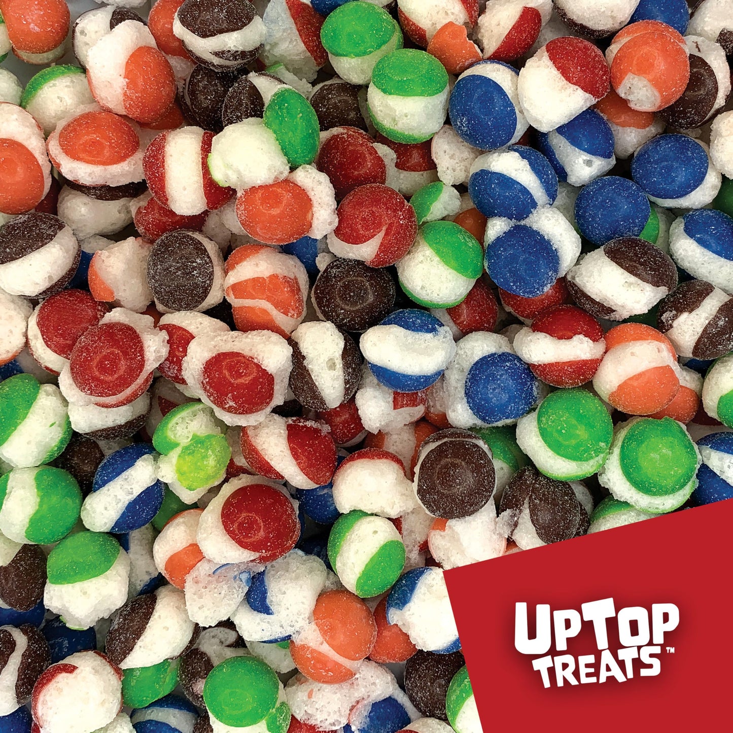 Uptop Treats Freeze Dried Candy, Berry Moon Rocks, Crunchy Sour Candy For Asmr, Berry Punch, Strawberry, Melon Berry, Wild Cherr
