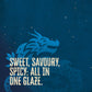 Blue Dragon Spicy Teriyaki Sauce, 10.5 Oz (Pack of 6), Dipping Sauce, Marinade, Squeezy Bottle, Vegan