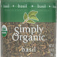 Simply Organic Sweet Basil Leaf, Cut & Sifted, Certified Organic | 0.18 oz | Ocimum basilicum
