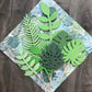 LaVenty Glittery Tropical Leaves Cake Topper Set of 7, Metal, Gold, Wedding Decoration, Model 8541814869