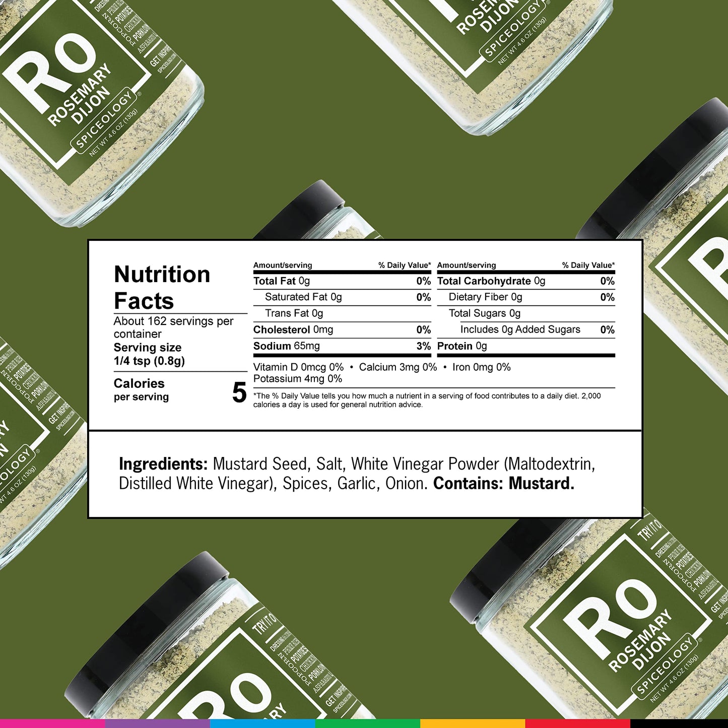 Spiceology - Rosemary Dijon Spice Blend - All-Purpose Rubs, Spices and Seasonings - Use on: Dressings, Sauces, Turkey, Lamb, Asp