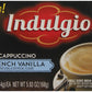 Indulgio Cappuccino Pods, French Vanilla, 12-Count Single Serve Cups for Keurig K-Cup malt-inspired, White