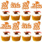 30 PCS 2025 Graduation Cupcake Toppers Glitter Class of 2025 Graduation Cap Cupcake Picks for 2025 Graduation Theme Party Cake D