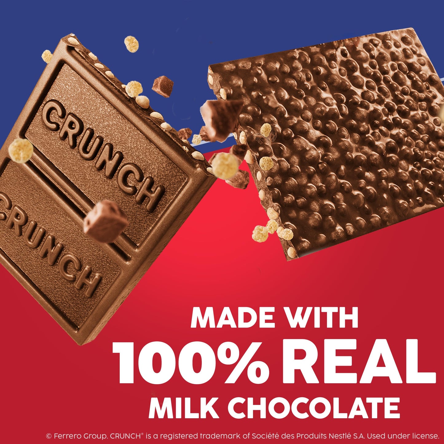 CRUNCH Milk Chocolate and Crisped Rice  Fun Size Candy Bars  12 Bags  10 oz Each Bag