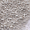 Sliver Sprinkles for Cake Decorating, 4.6Oz Silver Rod and Pearl Sprinkles Mix for Baking, Cupcake, Cookie, Ice Cream, Donuts an