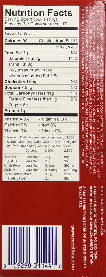 Mcvities Milk Chocolate Digestives, 10.5-Ounce (Pack Of 6)