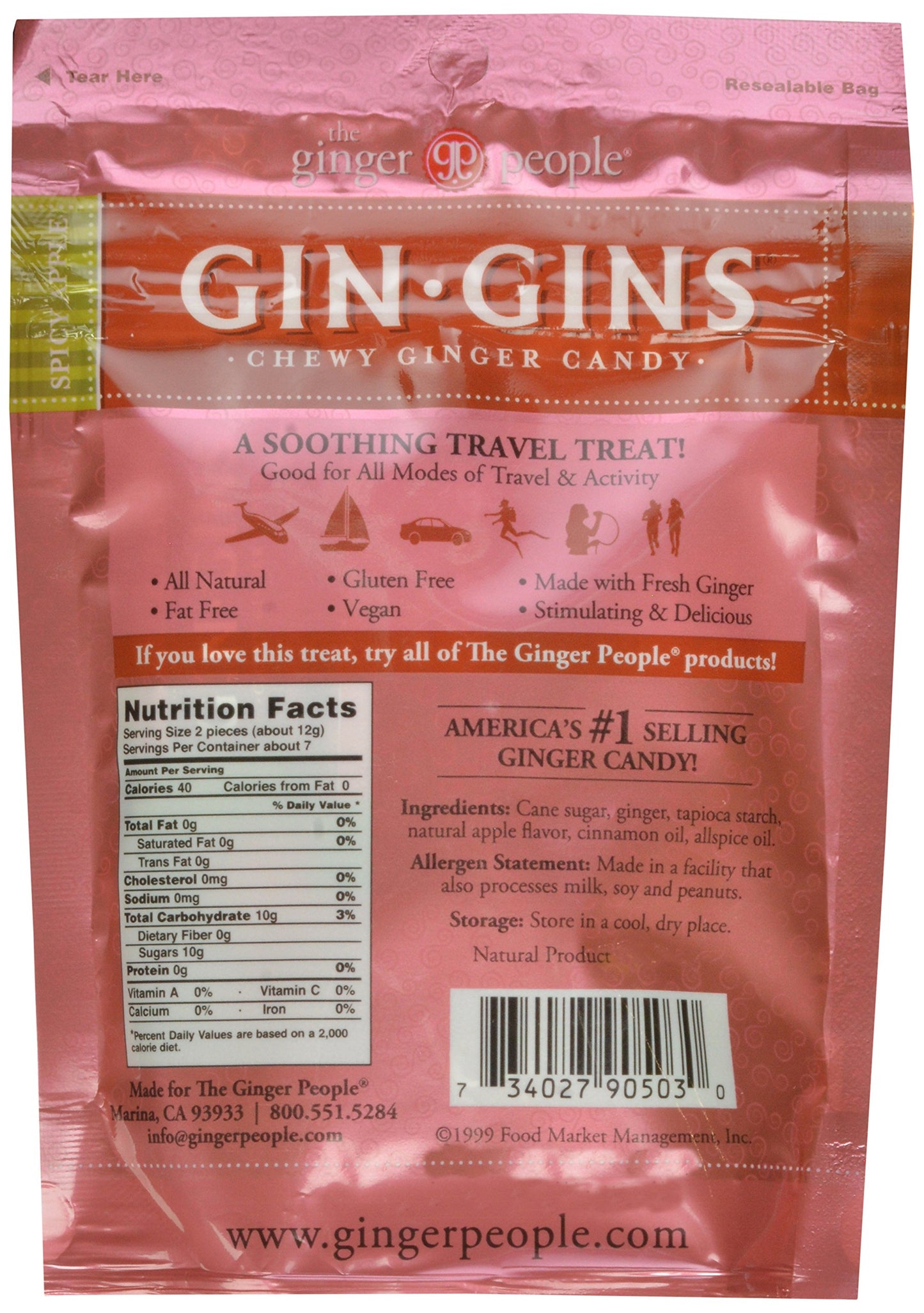 Ginger People Ginger Chew Spicy Apple