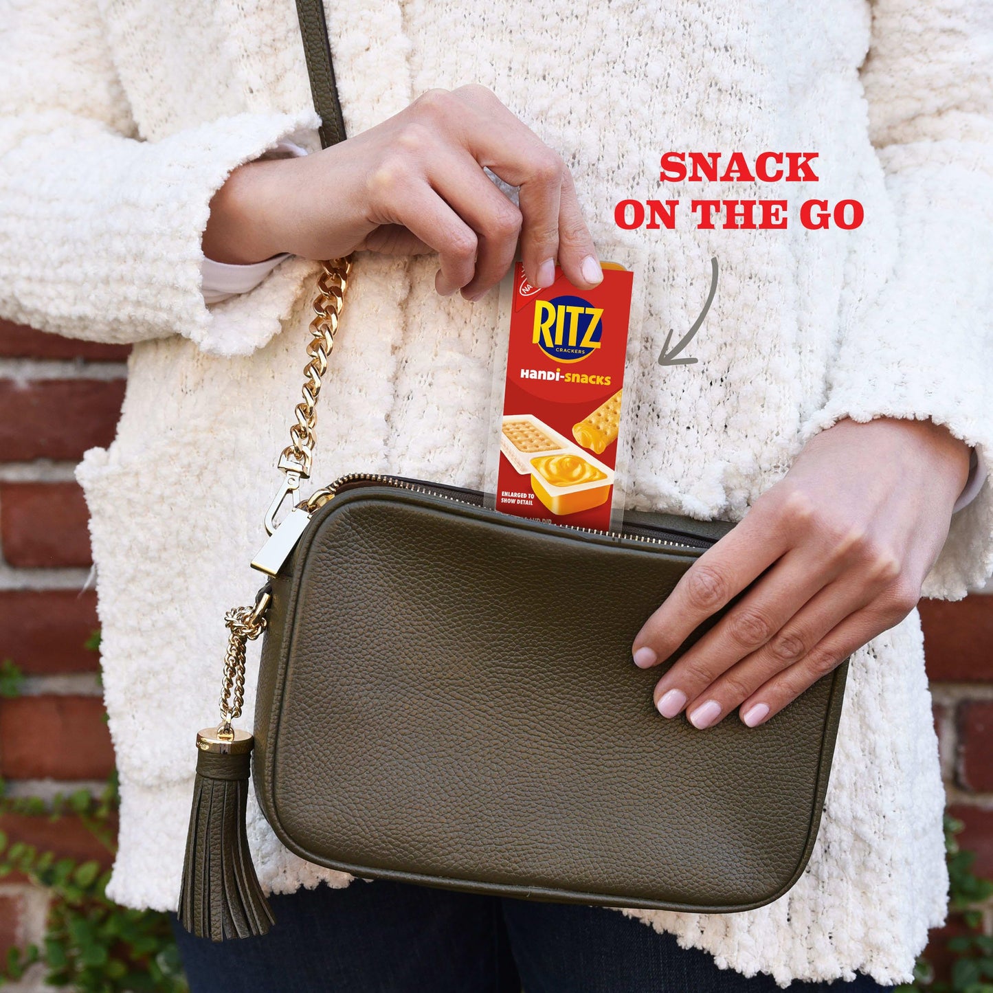Handi-Snacks RITZ Crackers N Cheesy Dip Snack Packs, 10 Snack Packs