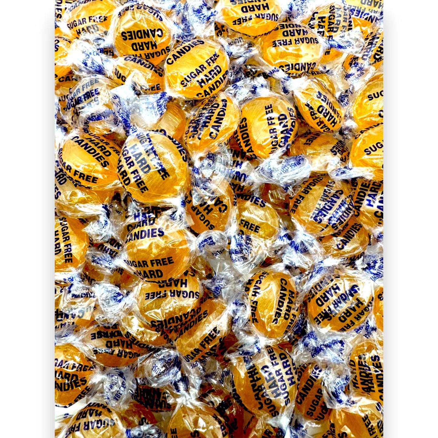 Arcor Sugar Free Butterscotch Gourmet Hard Candy-Keto Friendly- Premium Quality 1.5 Lbs, Delicious Taste Individually Wrapped Bu