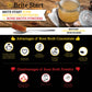 Brite Start Bone Broth - Beef + Mushrooms - Porcini, Shitake, Lions Mane - 12 Count - Keto Friendly Concentrate -16G Collagen 20
