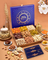 Rakhi Gift Hamper Rakhi For Brother Rakhi For Brother Combo Rakhi Set Of 3 Rakhi Hamper Rakhi For Borther With Dry Fruits Blue L