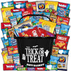 Halloween Basket Gift Care Package - 45 Count Snack Bucket Filled With Assorted Candy, Chocolates &   For Trick-Or-Treat, Classroom Parties, Office Events & Family Fun - Black