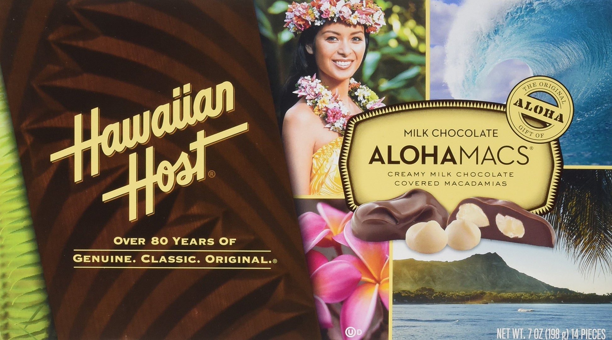 Hawaiian Host Aloha Macs Milk Chocolate Macadamia Nuts (6 Ounce Box, 12 Pieces) (1 Box)