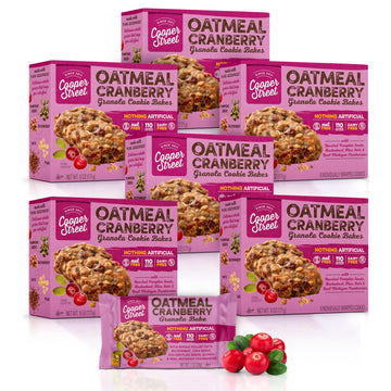 Cooper Street Granola Cookie Bake - Oatmeal Cranberry Chewy Granola Bars | Individually Wrapped Healthy Breakfast Granola Bars |