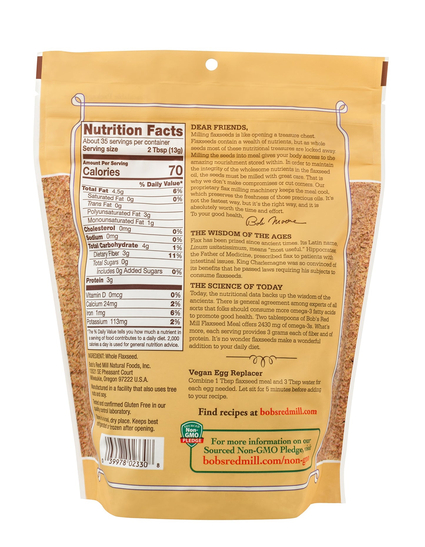 Bobs Red Mill Flaxseed Meal 16-ounce (Pack of 4)