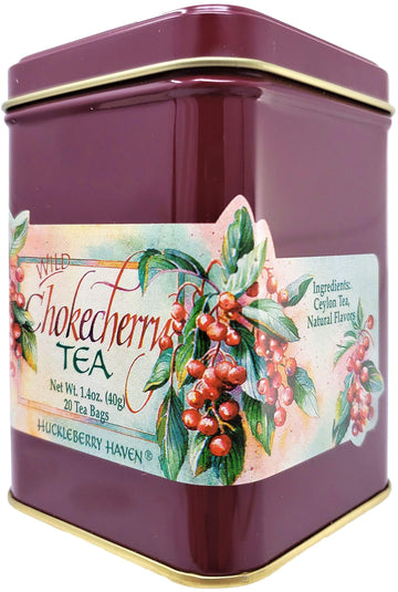Taste The Wilderness Wild Chokecherry Tea Tin (20 Tea Bags)