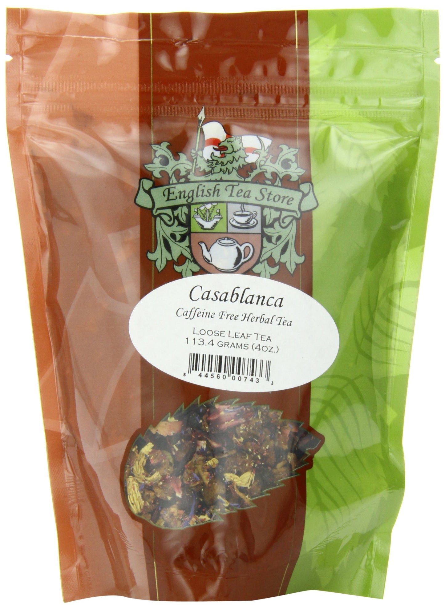 English Tea Store Loose Leaf Herbal Tea Pouches, Caffeine Free, 4 Ounce