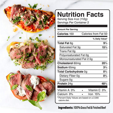 Pre, Beef Top Sirloin Steak, Grass-Fed, Pasture-Raised | 0.5 lbs.