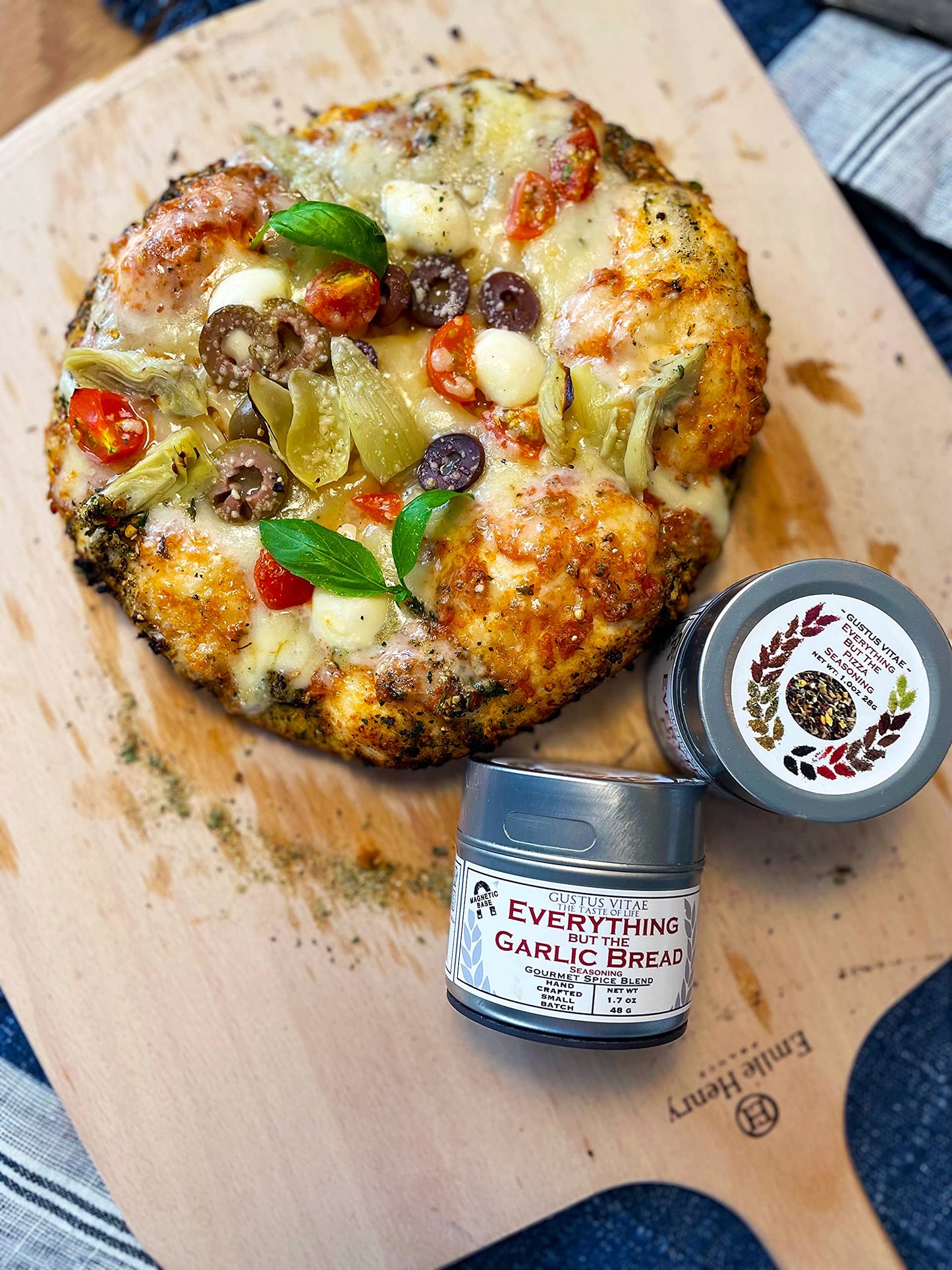 Everything But The Garlic Bread Seasoning | All Natural | Non Gmo | 1.7 Oz (48 G) | Gourmet Spice Mix | Small Batch | Artisanal