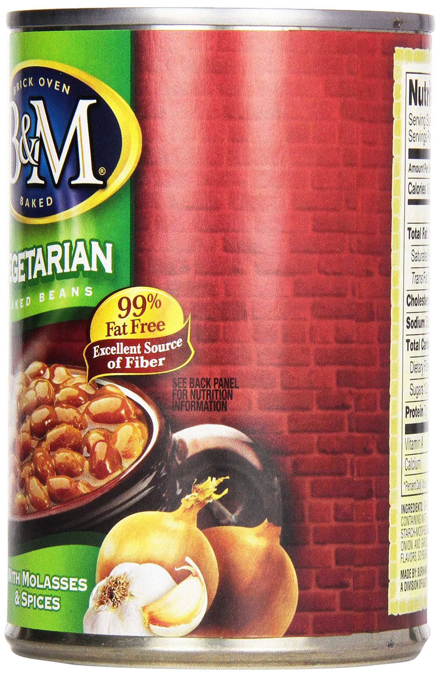 B&M Baked Beans, Vegetarian, 16 Ounce (Pack of 12)
