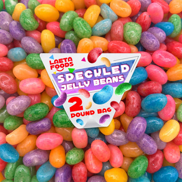 Speckled Jelly Beans Candy | 2 Pound Bag | Assorted Fruit Flavors