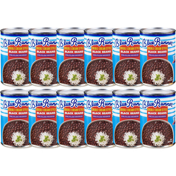 Blue Runner Creole Cream Style Black Beans 16 Ounce (Pack of 12)