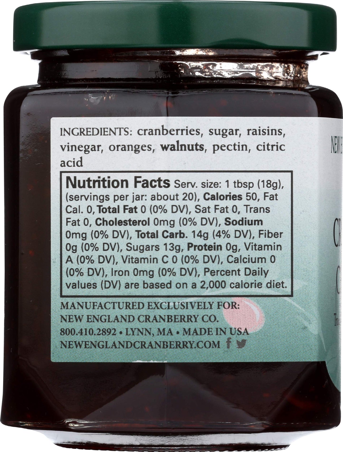 New England Cranberry Cranberry Chutney, 12 Oz