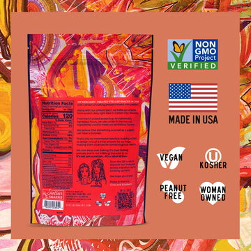 Stellar Pretzel Braids, Sweet & Sparky Spicy Buffalo, 6 Large Snack Bags (5 Oz Each) Vegan Pretzel Rods, Sticks