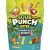 Sour Punch Bites, Tropical Fruit Flavors, Soft & Chewy Sweet, Sour Candy, 9 Ounce (Pack of 12)
