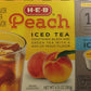 H-E-B Peach Iced Tea K-Cup Pods, 12 Count, Compatible with Keurig malt-inspired