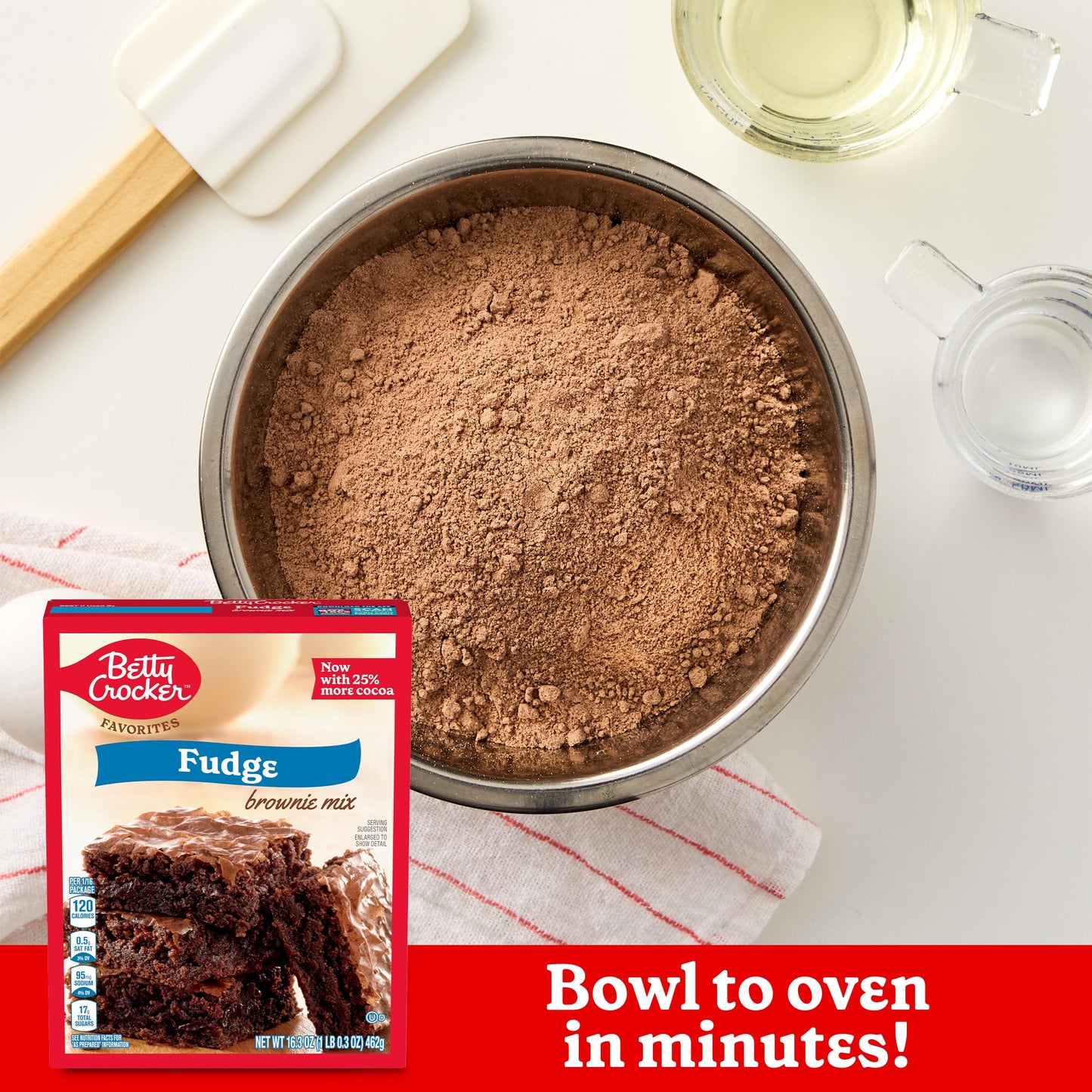 Betty Crocker Favorites Fudge Brownie Mix, Holiday Baking, 16.3 oz