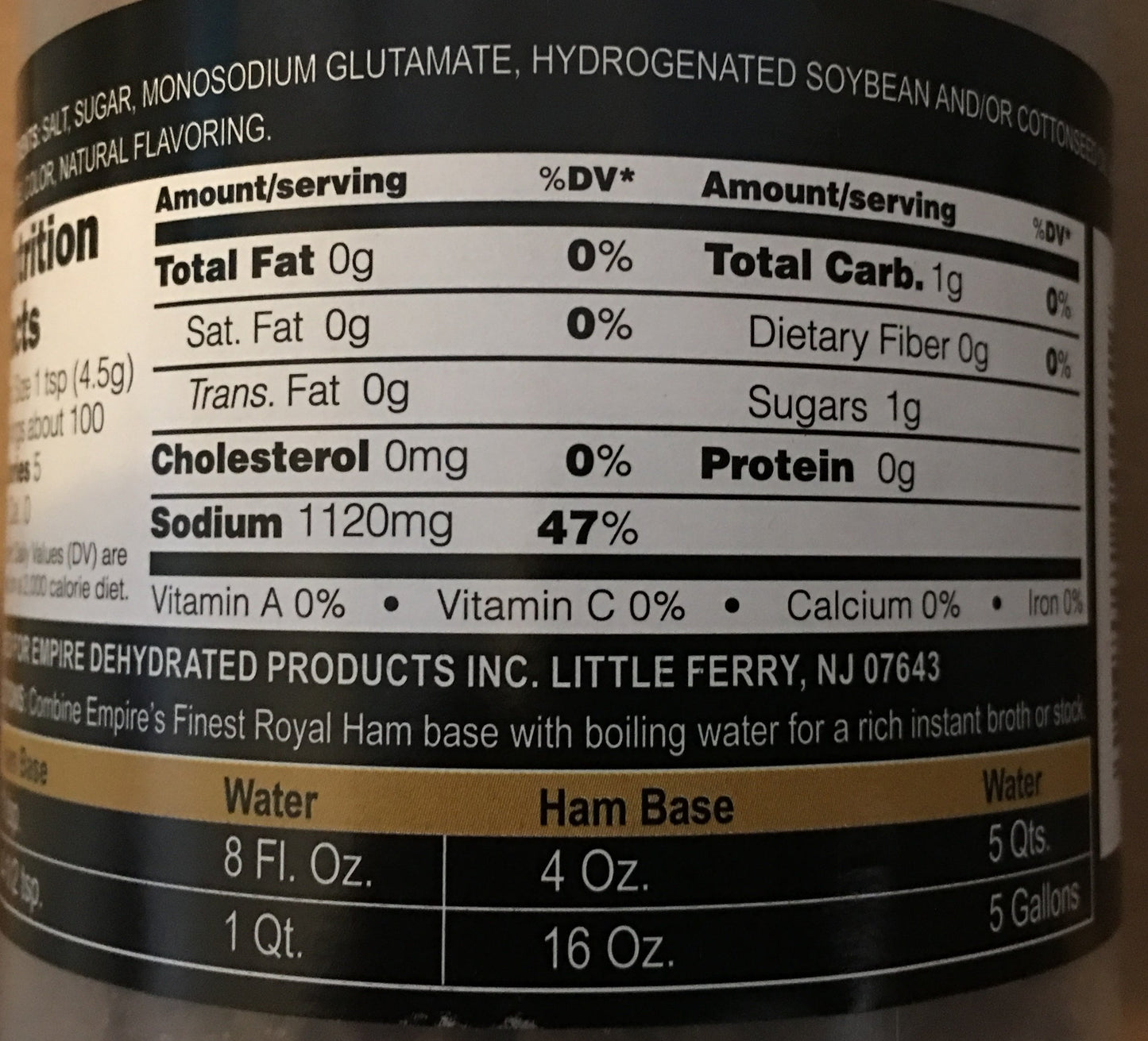 Empires Finest Ham Flavored Soup Base 16 Oz