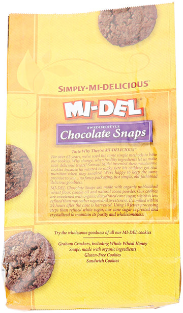 Mi-Del Chocolate Snap Cookie - Non Gmo Certified, 0G Trans Fat Gluten Free Cookies (Pack Of 1)