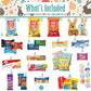 Easter Snack Box (106 Count) Filled With Candy, Treats And Bunny, Great Package For Family, Friends, Kids, Boys And Girls