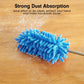Microfiber Duster For Cleaning, Tukuos Hand Washable Dusters With 2Pcs Replaceable Microfiber Head, Extendable Pole, Detachable