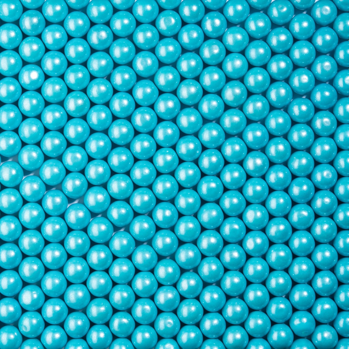 Candy Envy - Shimmer Light Blue 1'' Gumballs - 2Lb Bag - Approximately 113 Gumballs Per Bag
