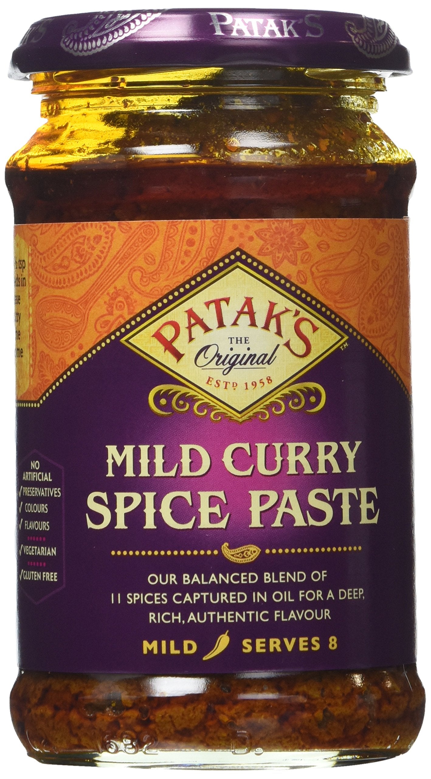 Patak's Curry Paste Mild, 10-Ounce Jars (Pack of 6)