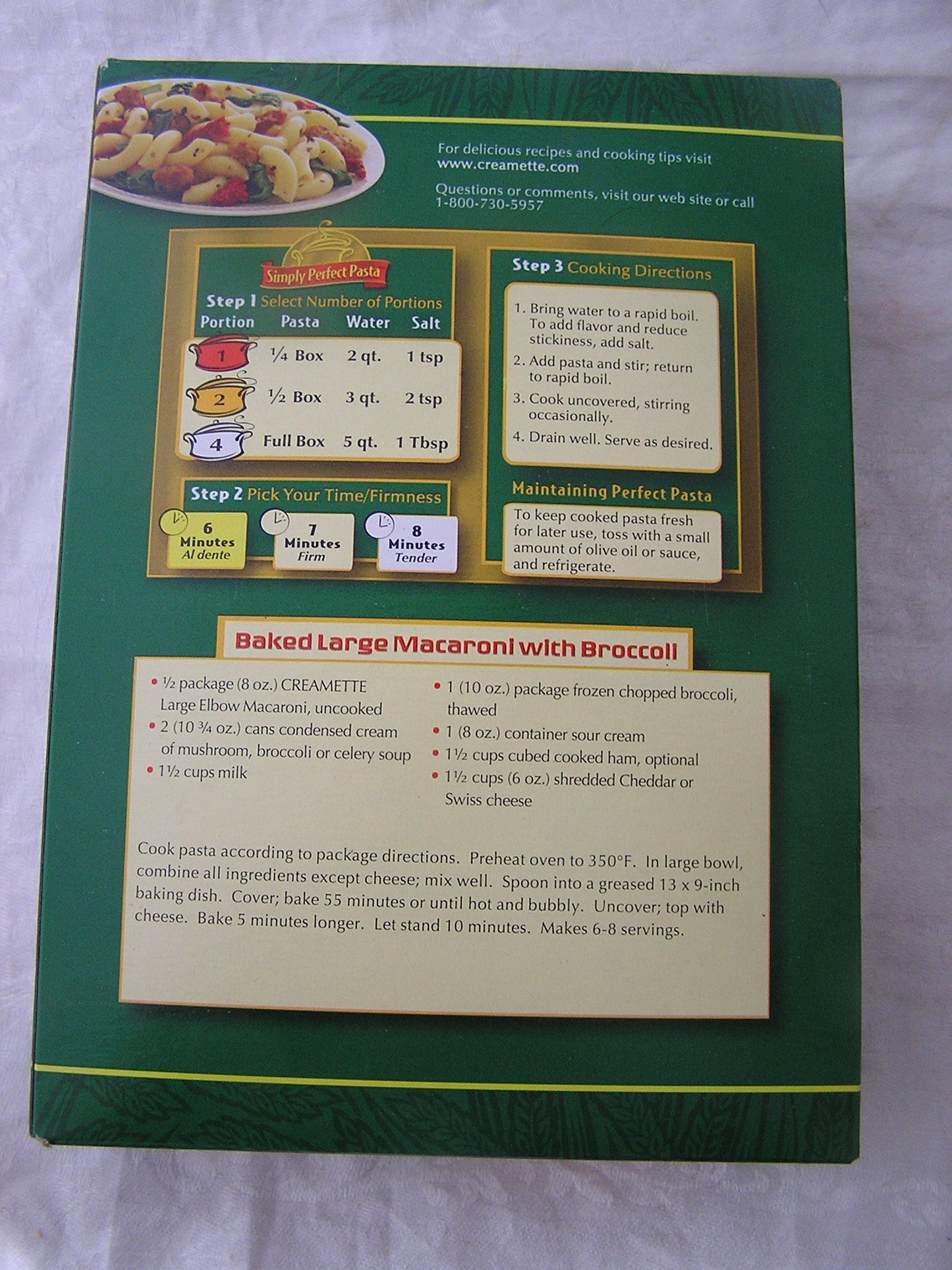 Creamette Large Elbow Macaroni Noodles 1# Three (3) Boxes
