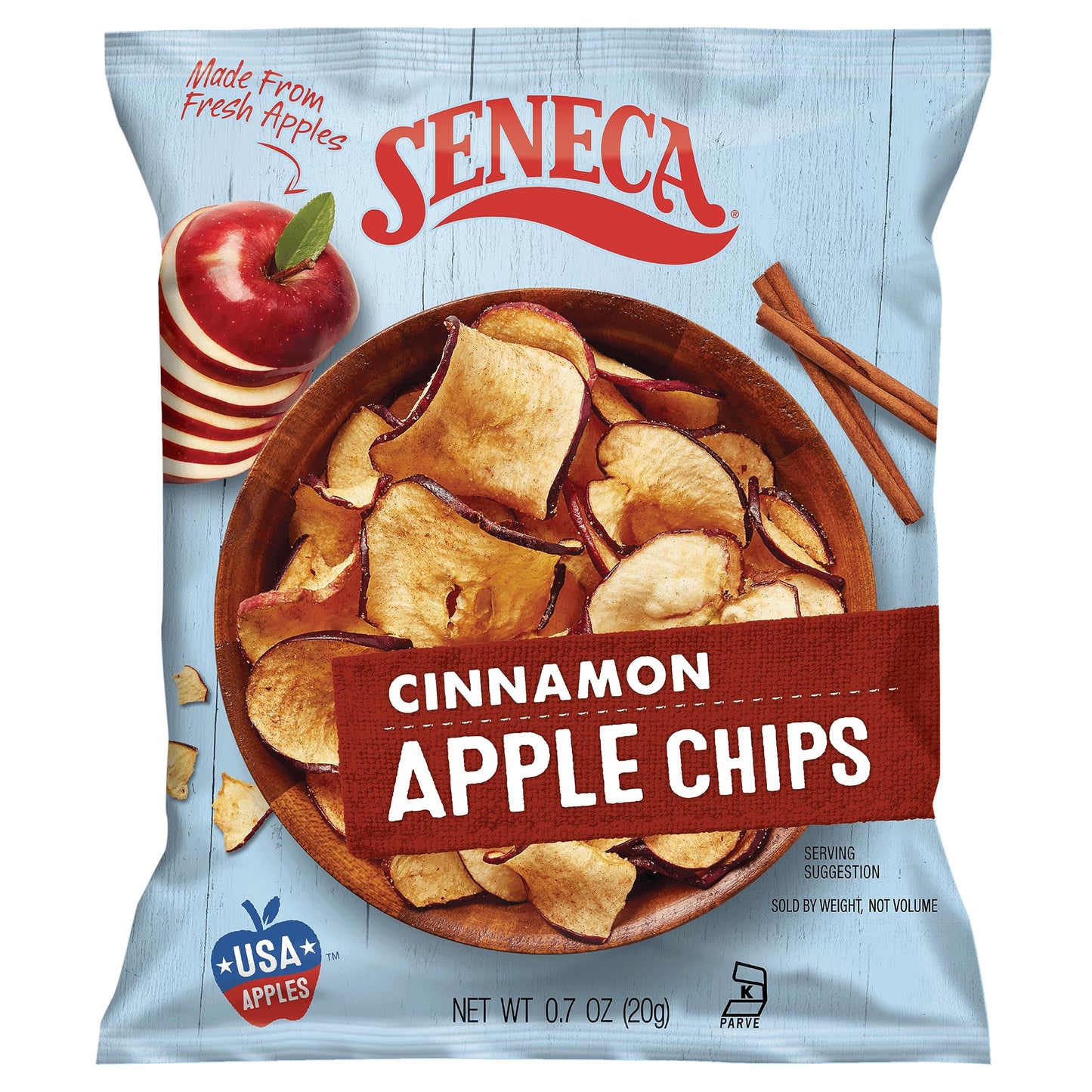 Seneca Cinnamon Apple Chips | Made From Fresh Apples | 100% Red Delicious Apples | Yakima Valley Orchards | Real Cinnamon | Cris