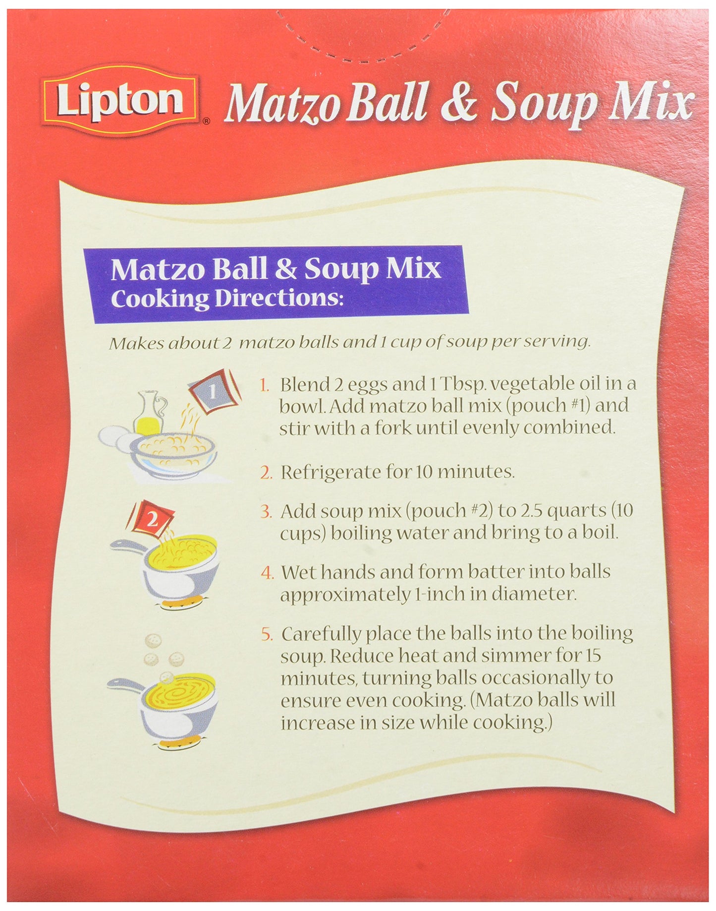 Lipton, Soup Mix Kosher Matzo Ball, 4.3 Oz
