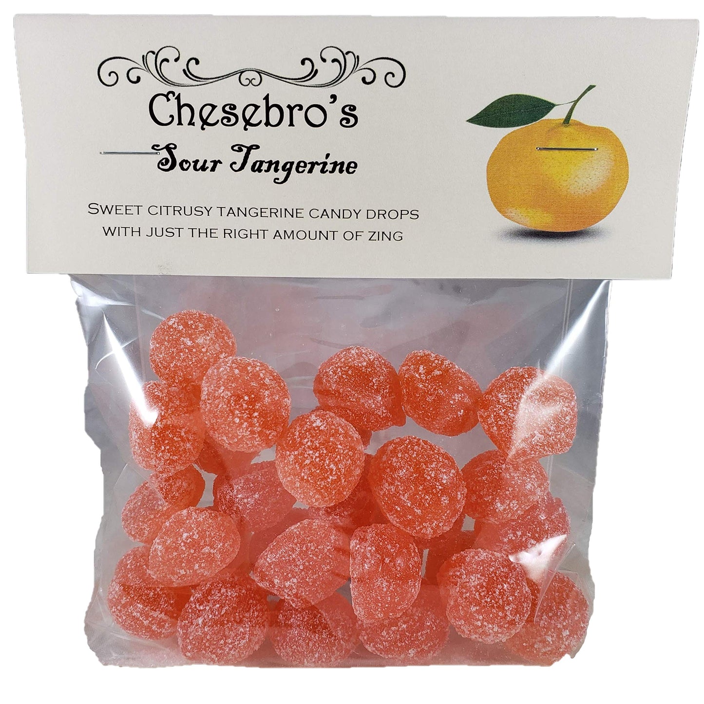 Sour Tangerine Kettle-Cooked Hard Candy Drops, 3 Pack Of 4.5 Oz.